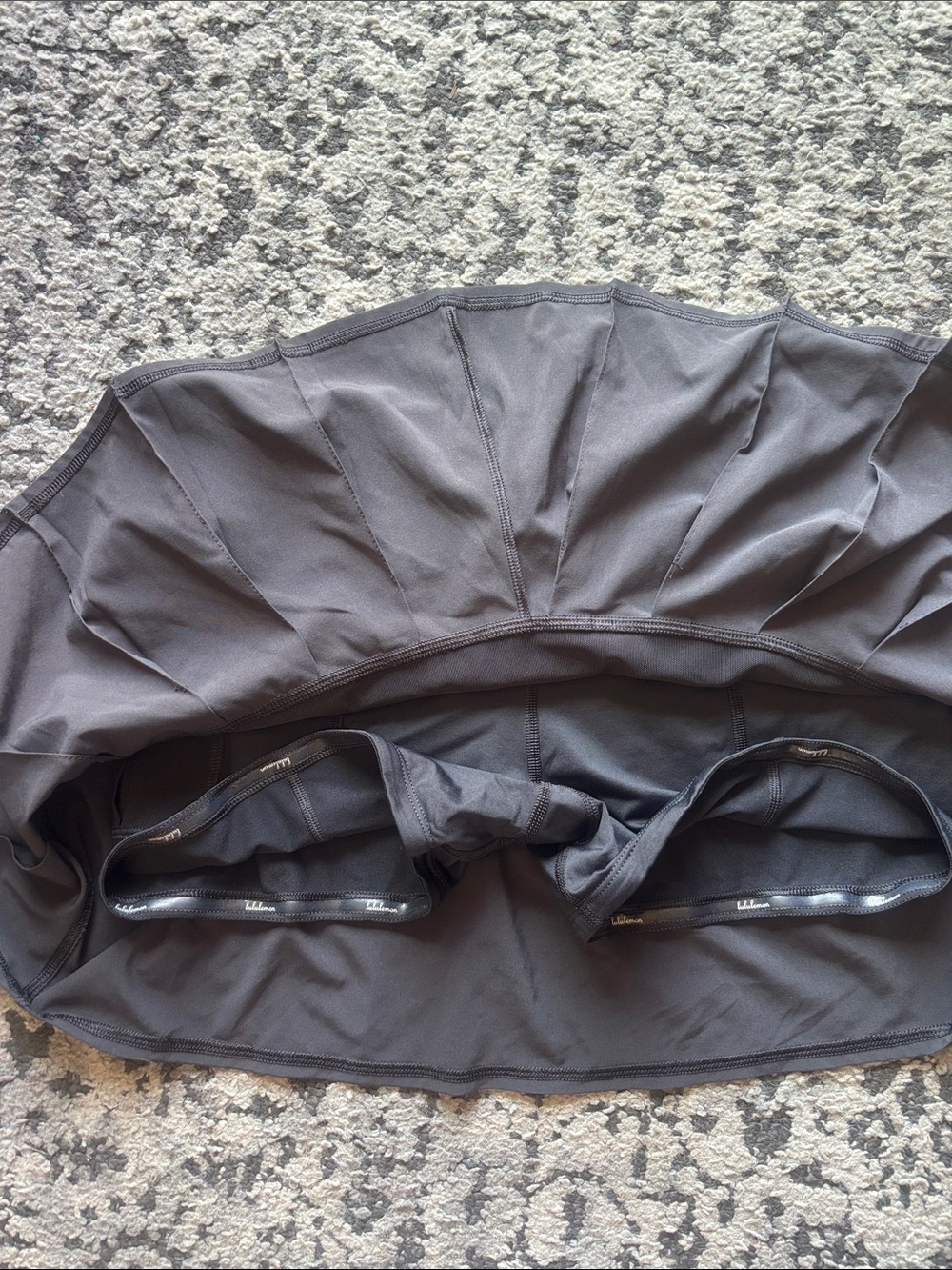 lululemon athletica Black Layered Pleated Mini Skirt - Picture 3 of 4
